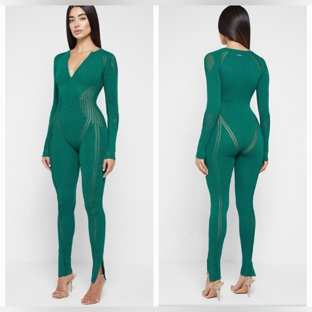 Green jumpsuit